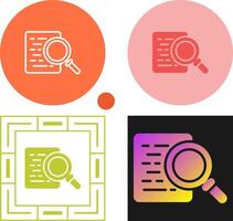 Document Search Vector Icon