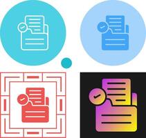 Document Check Vector Icon