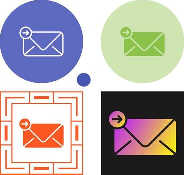 enviar icono de vector