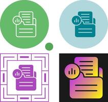 Document Analytics Vector Icon