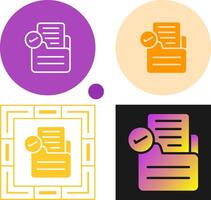 Document Approval Vector Icon