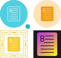 Document Bold Vector Icon