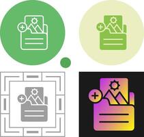 Document Insert Image Vector Icon