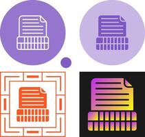 Document Insert Table Vector Icon