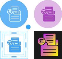 Document Insert Formula Vector Icon