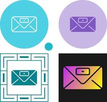 Envelope with stamp Vector Icon