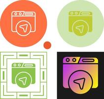 Website Navigation Vector Icon