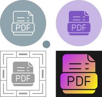 Pdf Format Vector Icon