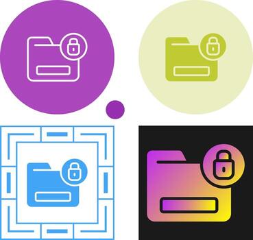 documento cifrado vector icono