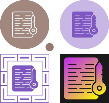 Document Access Vector Icon