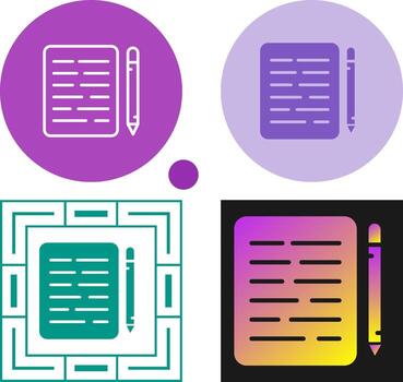 Document Editing Vector Icon