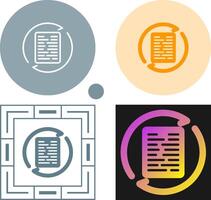 Document Synchronization Vector Icon