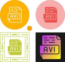 AVI Vector Icon