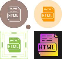 icono de vector html