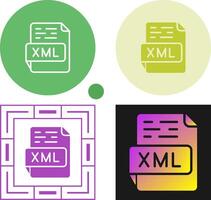 icono de vector xml