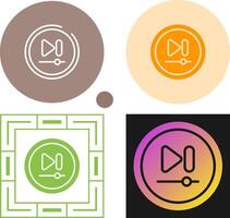 Video Next Track Button Vector Icon