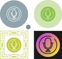 Microphone Circle Vector Icon