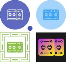 circuito interruptor automático vector icono