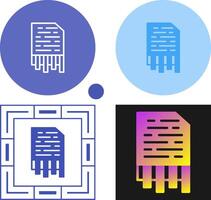 Shredding Vector Icon