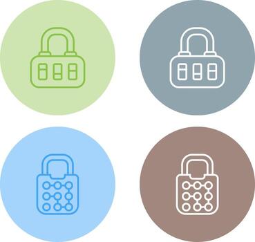 icono de vector de bloqueo de patrón