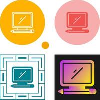 Desktop Computer Vector Icon