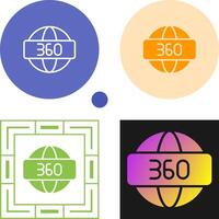 360 Degrees Vector Icon