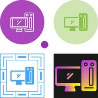 Desktop Computer Vector Icon