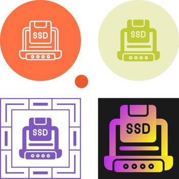 Solid State Drive Vector Icon