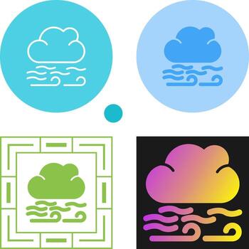 icono de vector de nube