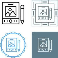 Pen Tablet Vector Icon