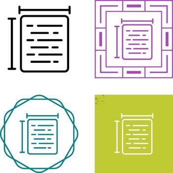 Document Size Vector Icon