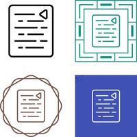 Document Outdent Vector Icon