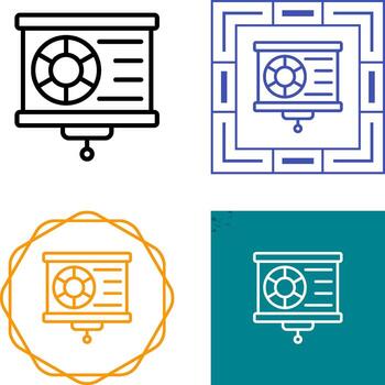 icono de vector de visualización de datos