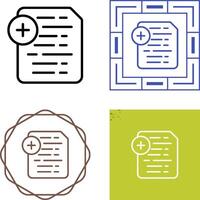Document Insert Icon Vector Icon
