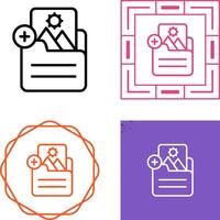 Document Insert Image Vector Icon