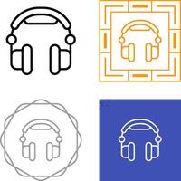 icono de vector de auriculares