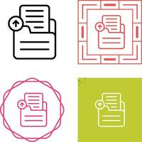 Document Upload Vector Icon