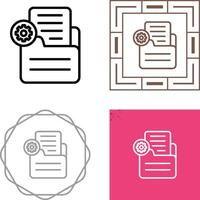 Document Settings Vector Icon