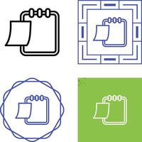 Writing pad Vector Icon