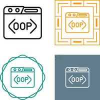 oop vector icono