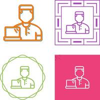 User Working Vector Icon