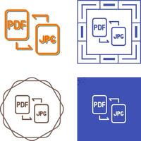 documento conversión vector icono