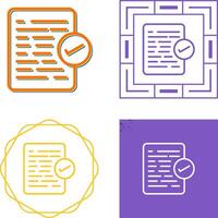 Document Approval Vector Icon