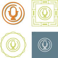 Microphone Circle Vector Icon