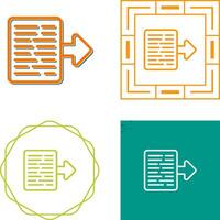 Document Export Vector Icon
