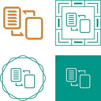 Document Migration Vector Icon