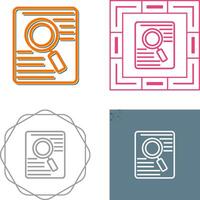 Document Search Vector Icon