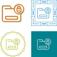 documento cifrado vector icono