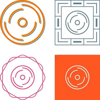 icono de vector de disco