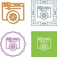 Hosting Control Panel Vector Icon